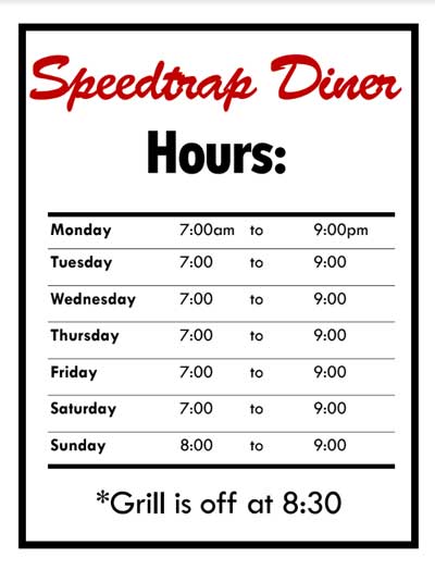 SpeedTrap New Hours